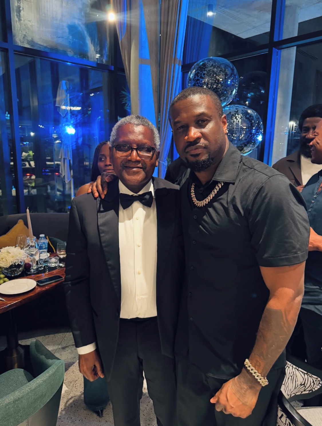 Aliko Dangote and Peter Okoye (PeterSquare)