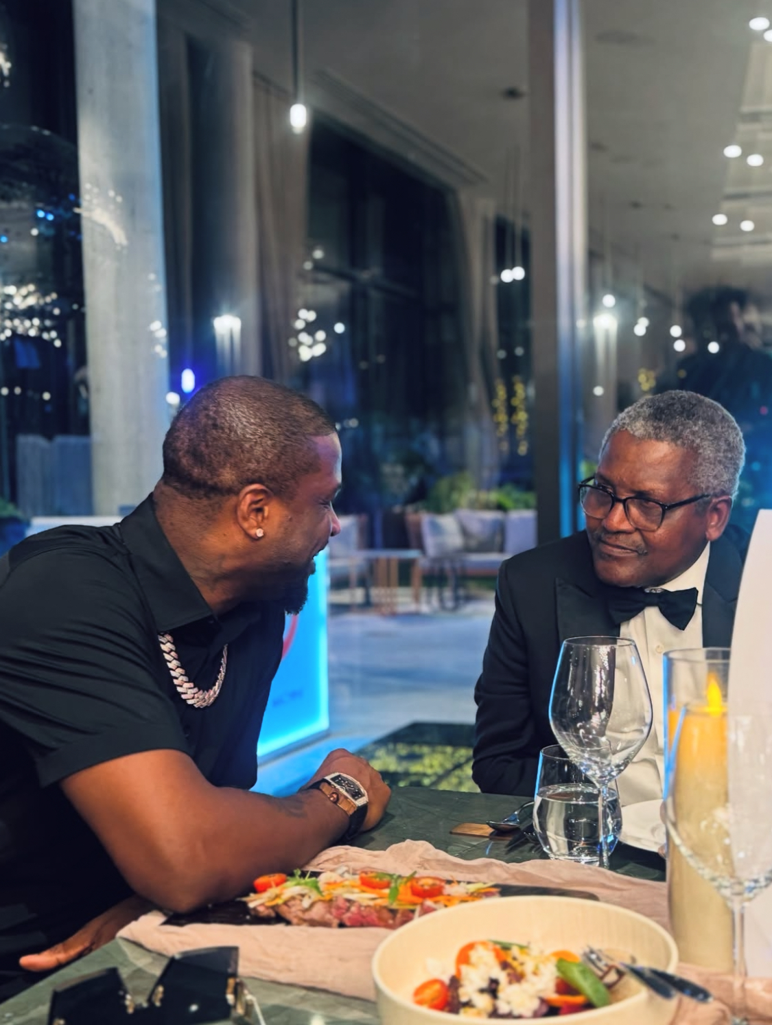 Aliko Dangote and Peter Okoye (PeterSquare)