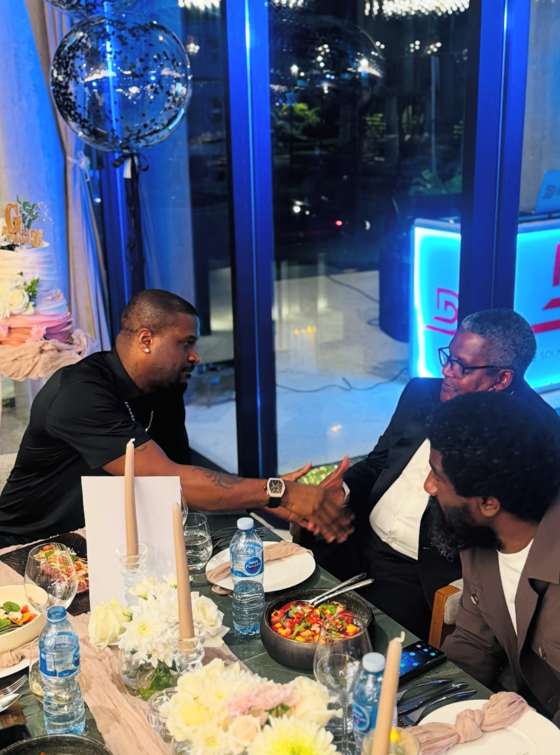 Aliko Dangote and Peter Okoye (PeterSquare)