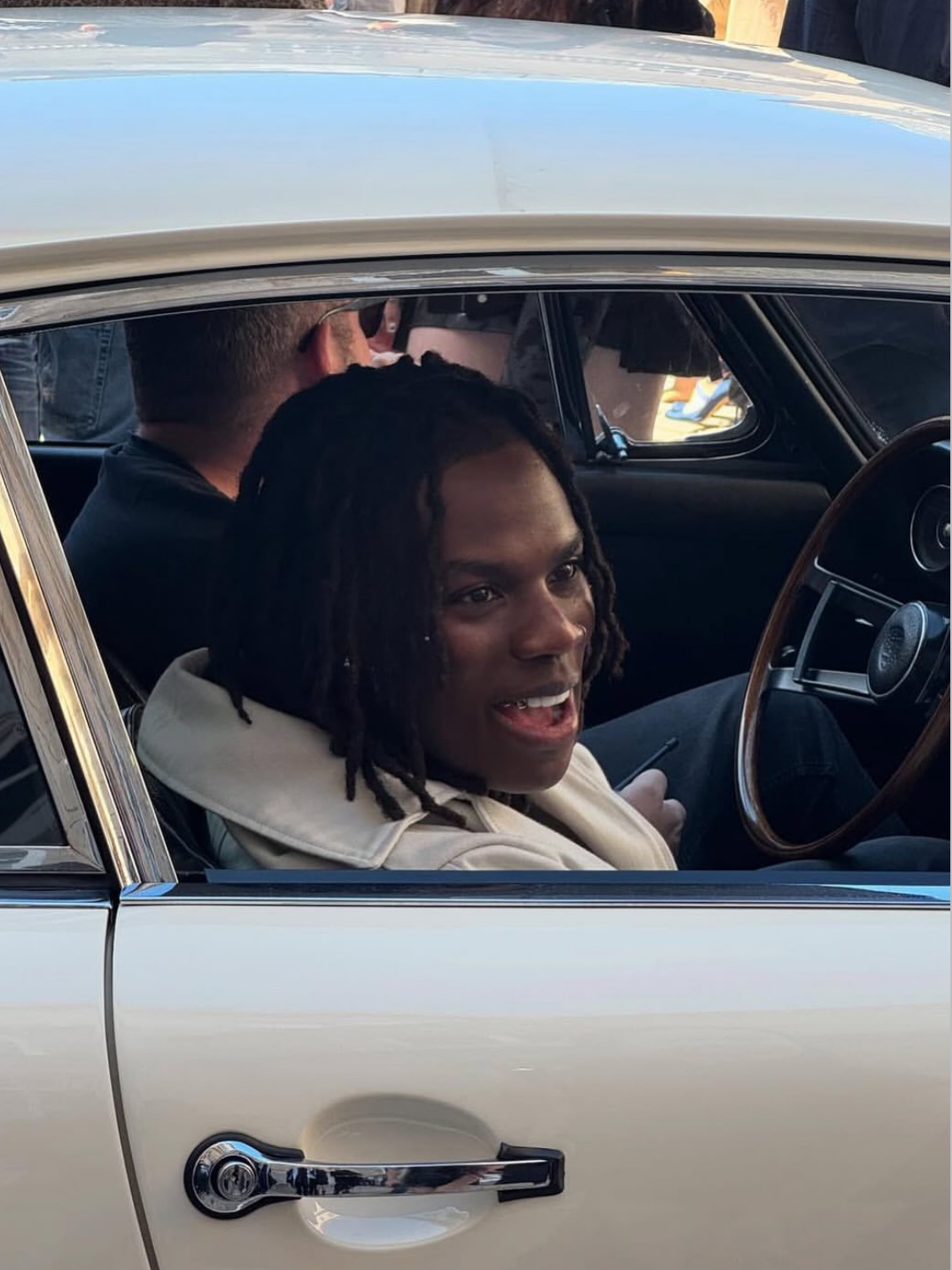 Rema at the 424xPorsche fashion show in Paris