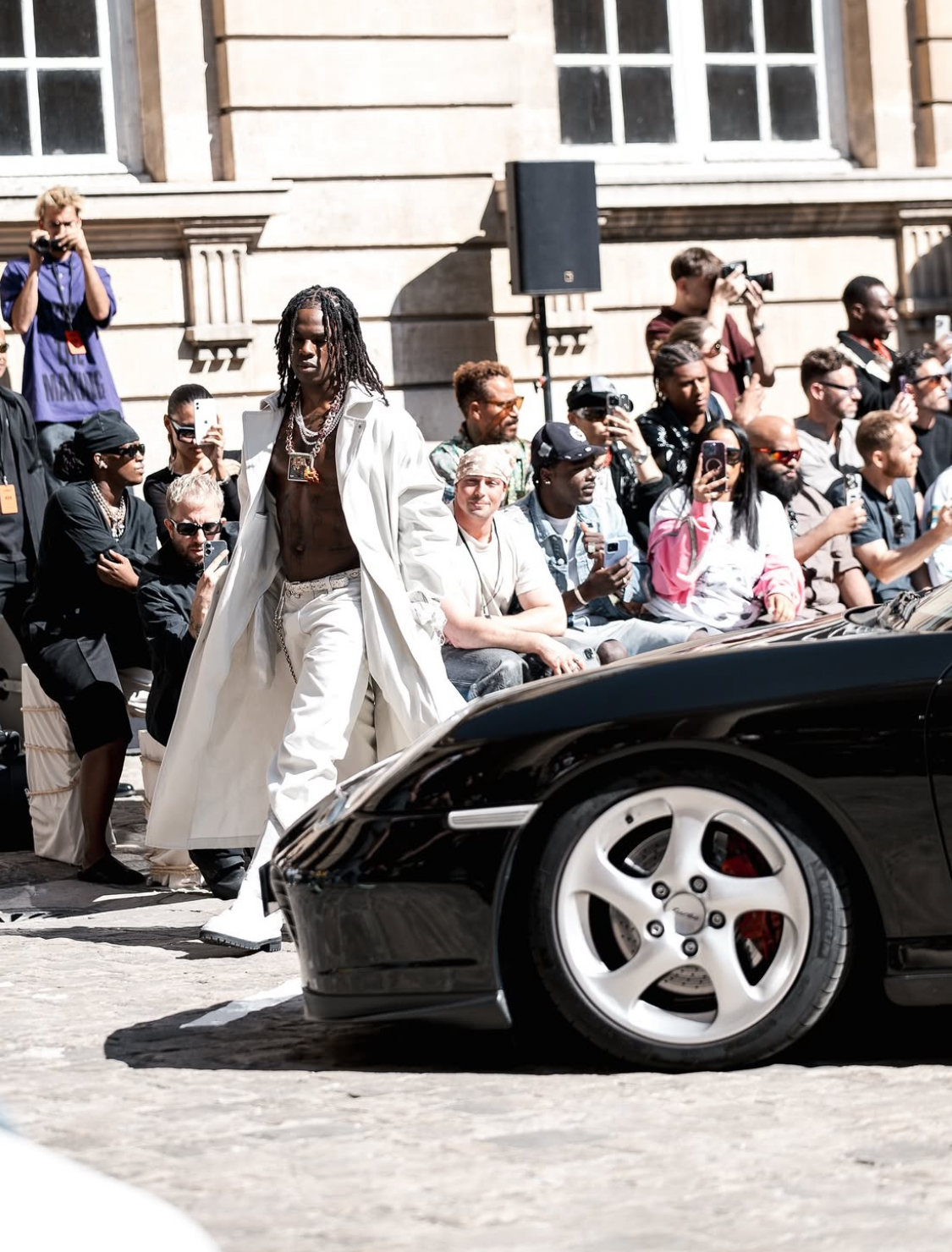 Rema at the 424xPorsche fashion show in Paris