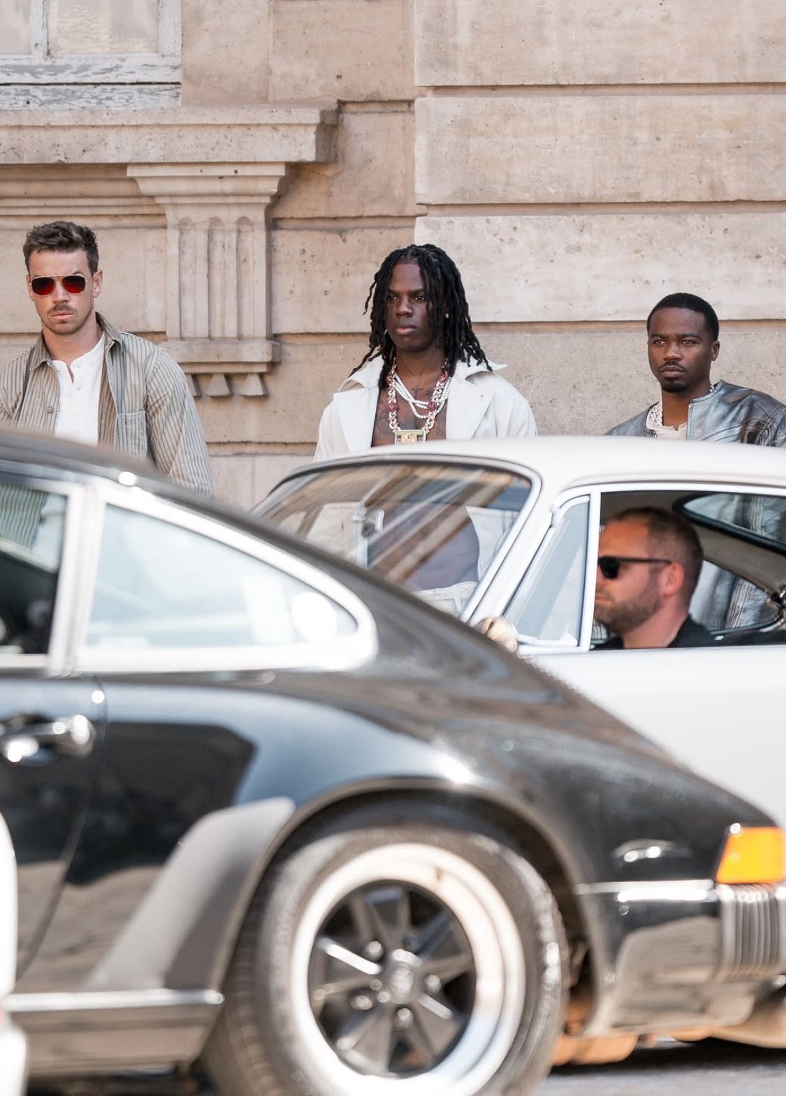 Rema at the 424xPorsche fashion show in Paris