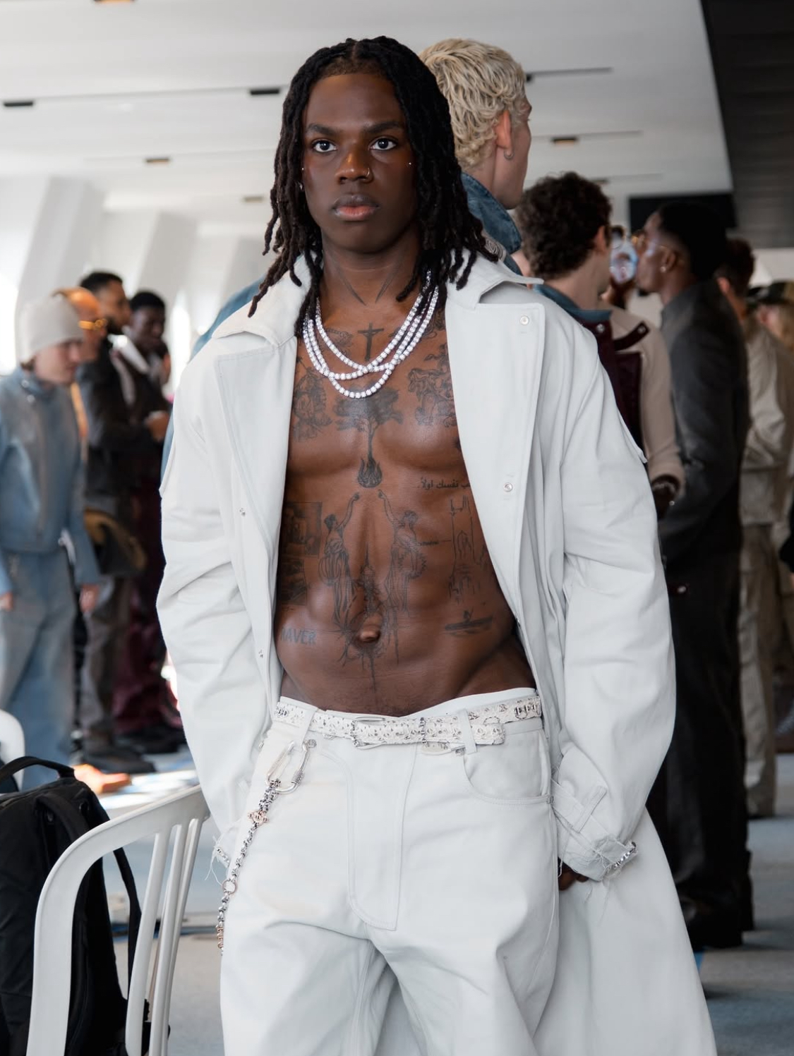 Rema at the 424xPorsche fashion show in Paris