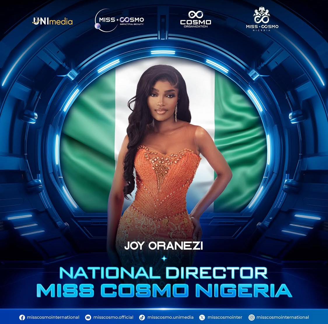 Joy Oranezi of the Miss Cosmo Nigeria