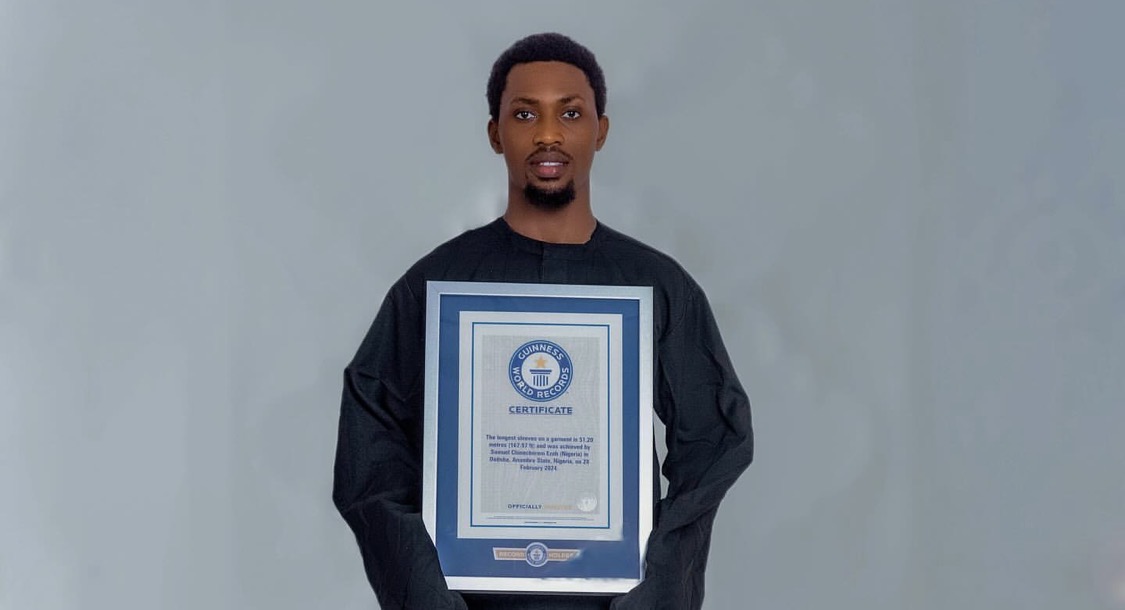 Samuel Chinecherem Ezeh breaks Guinness World Record