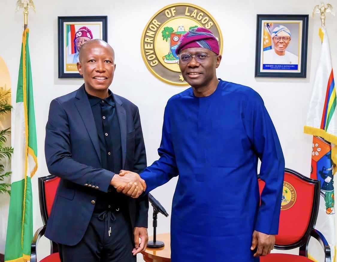 Julius Malema and Babajide Sanwo-Olu