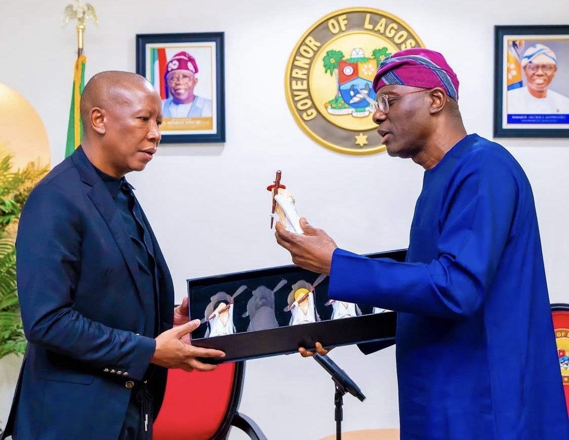 Julius Malema and Babajide Sanwo-Olu