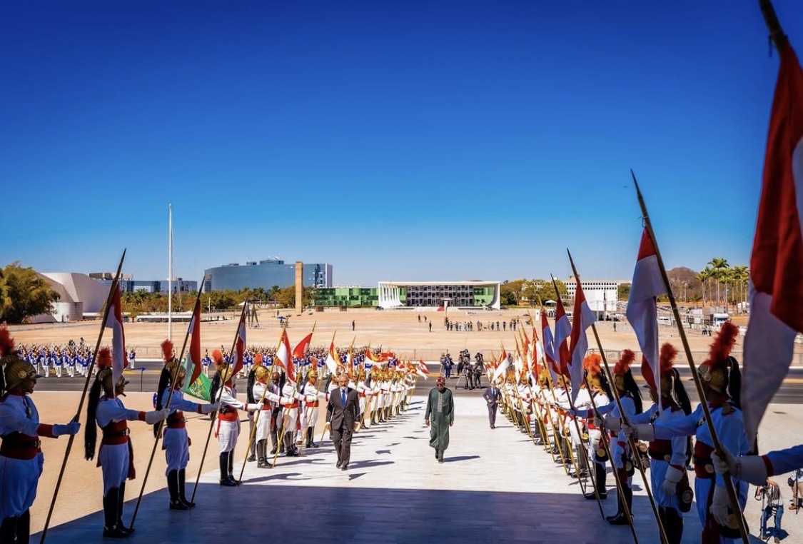 Nigerian President Bola Tinubu and Brazilian President Luiz Inácio Lula da Silva