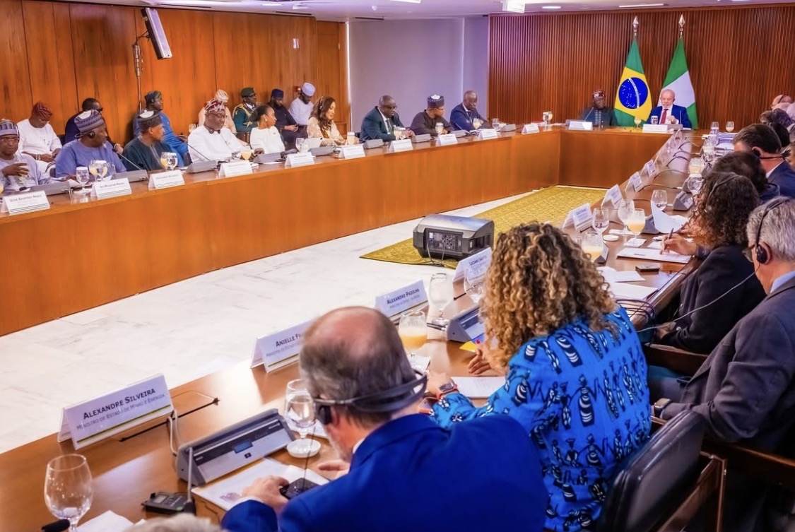 Nigerian President Bola Tinubu and Brazilian President Luiz Inácio Lula da Silva