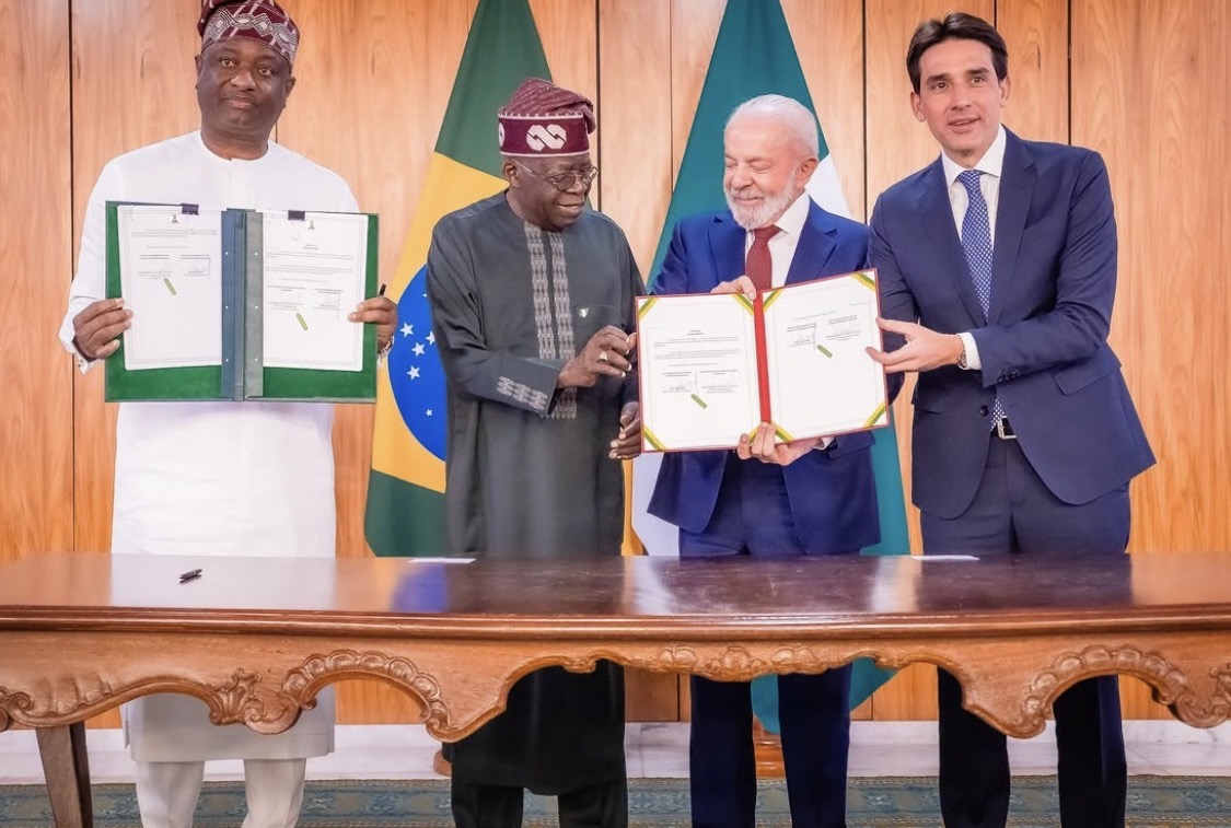Nigerian President Bola Tinubu and Brazilaian President Luiz Inácio Lula da Silva