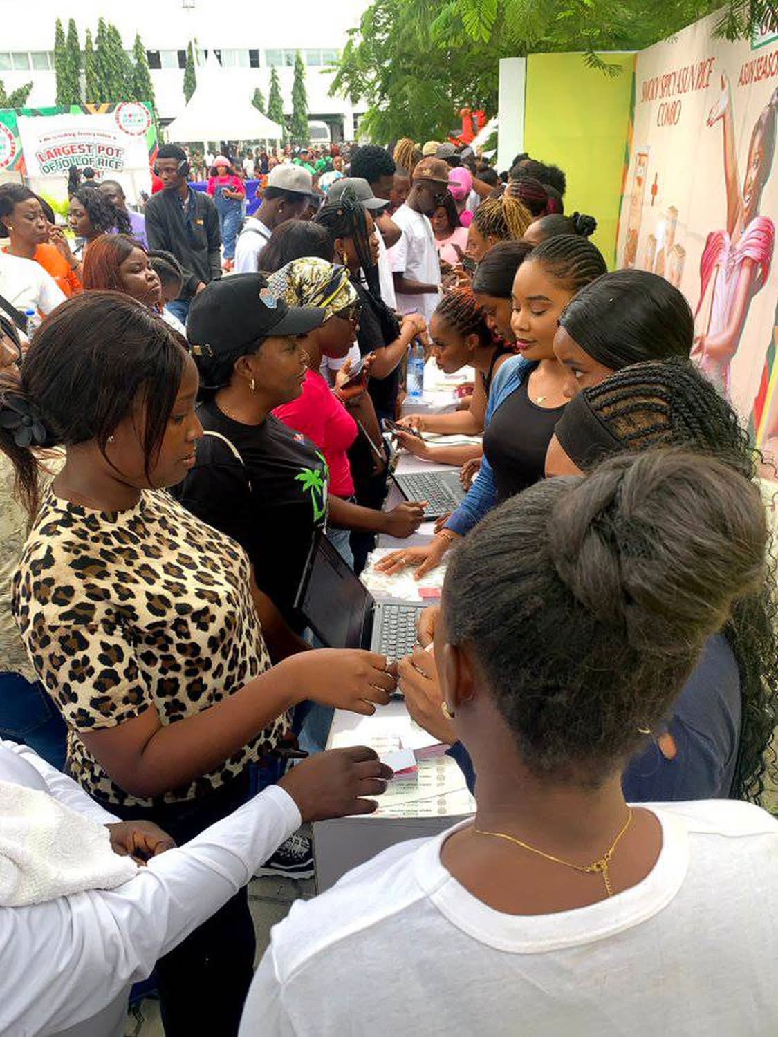 Guinness World Record attempt to cook the largest pot of jollof rice ever made