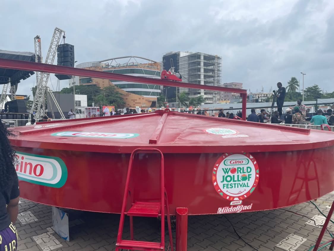 Guinness World Record attempt to cook the largest pot of jollof rice ever made