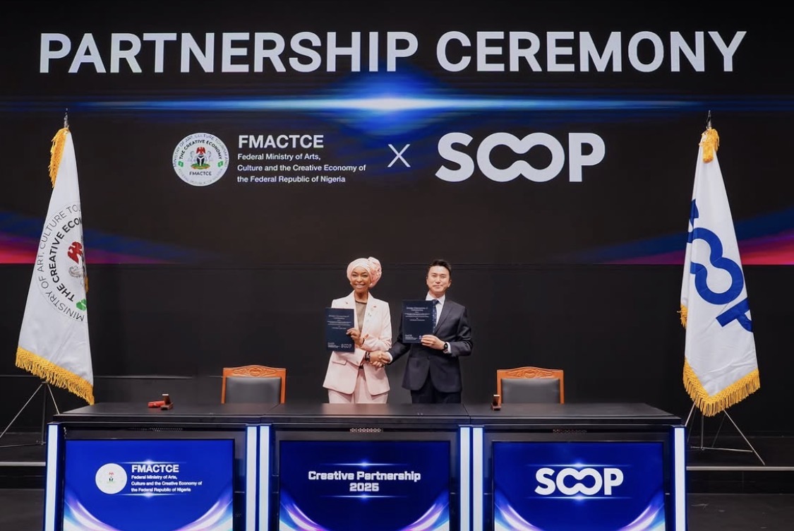 Hannatu Musawa signed the deal with SOOP Co. LTD.