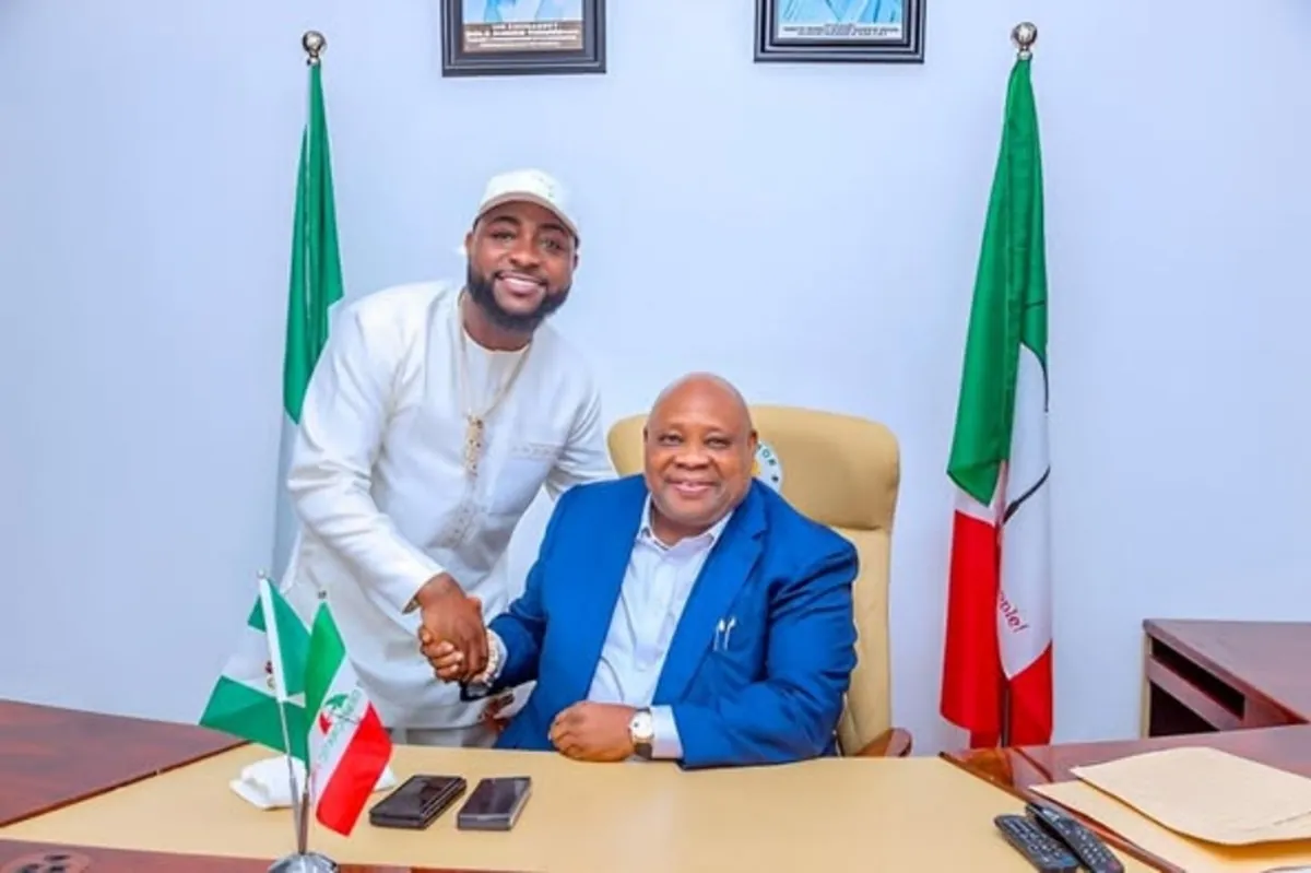 Davido and Osun Governor, Ademola Adeleke