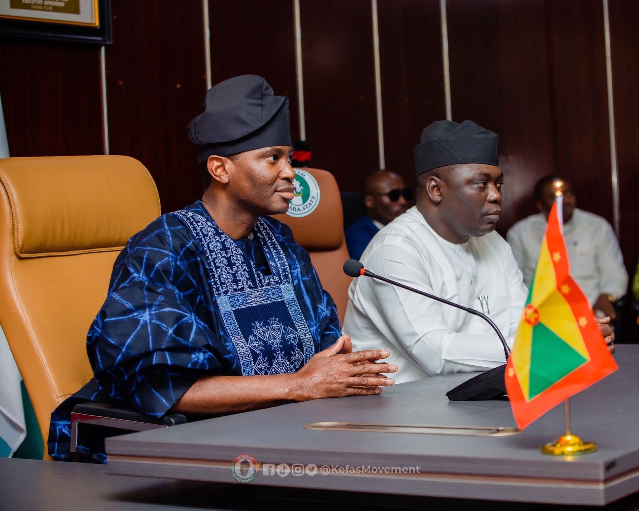 Grenada’s Prime Minister Dickon Mitchell and Taraba State governor
