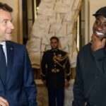 Davido and French President Emmanuel Macron