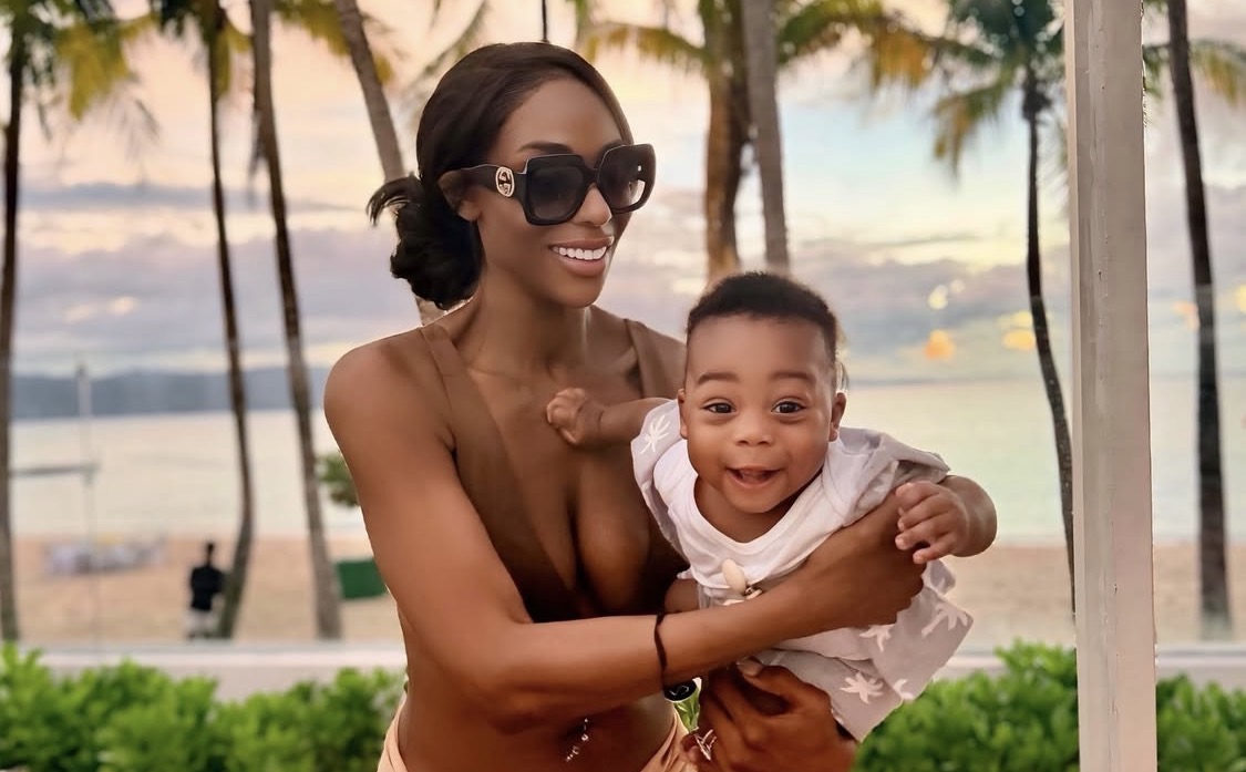 Nneka Ihim and her baby