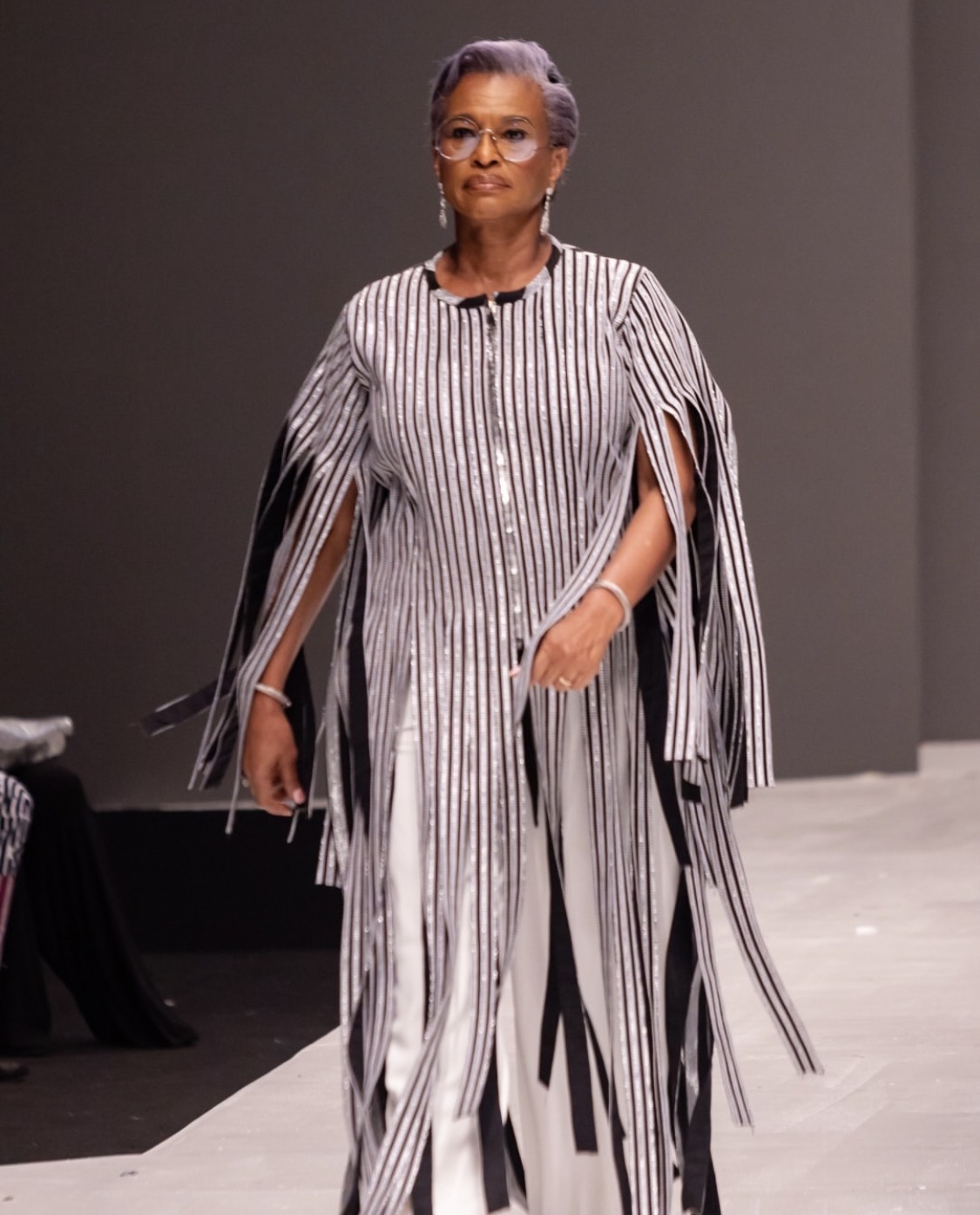 Models for Hertunba at the 2025 Lagos Fashion Week in Lagos, Nigeria