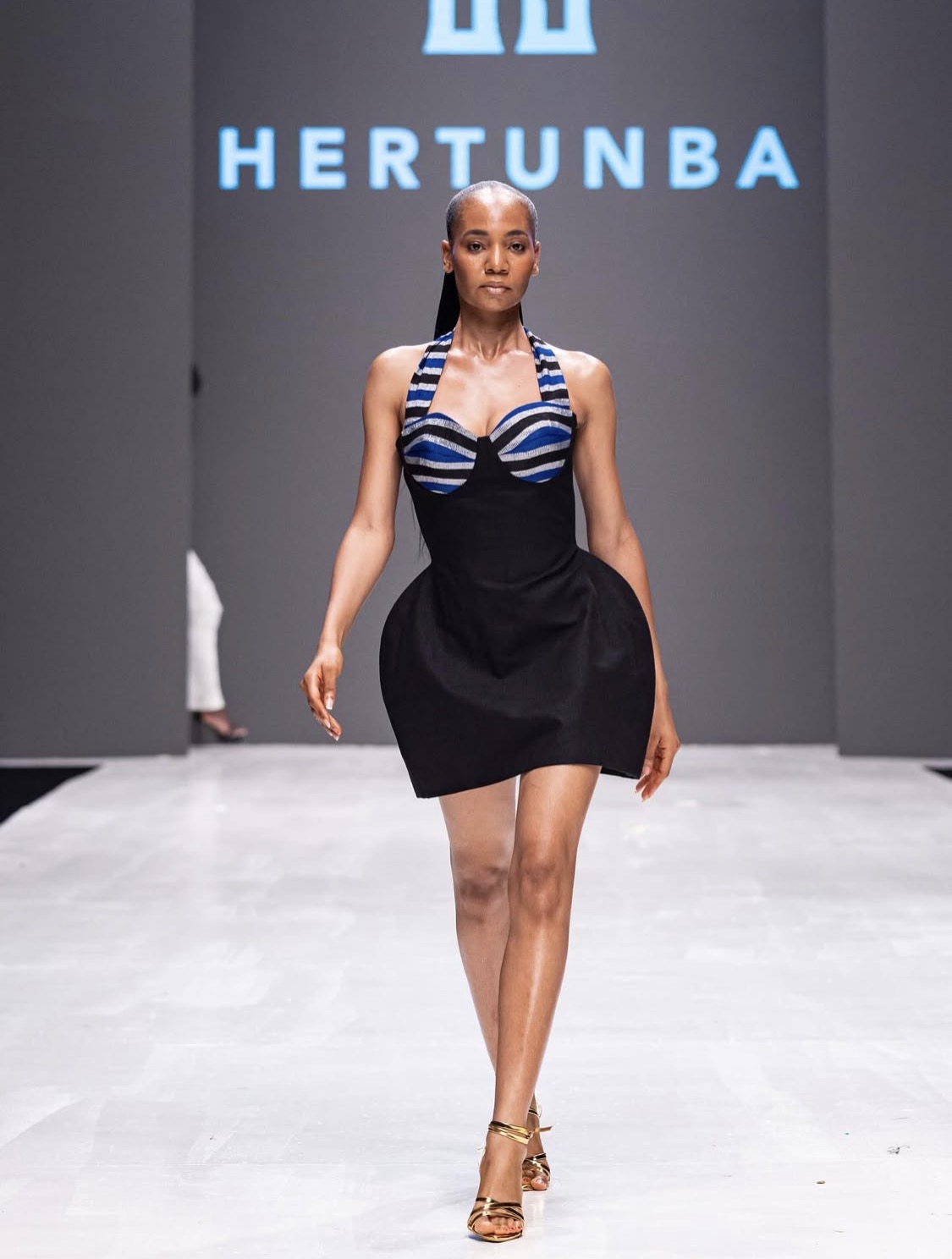 Models for Hertunba at the 2025 Lagos Fashion Week in Lagos, Nigeria