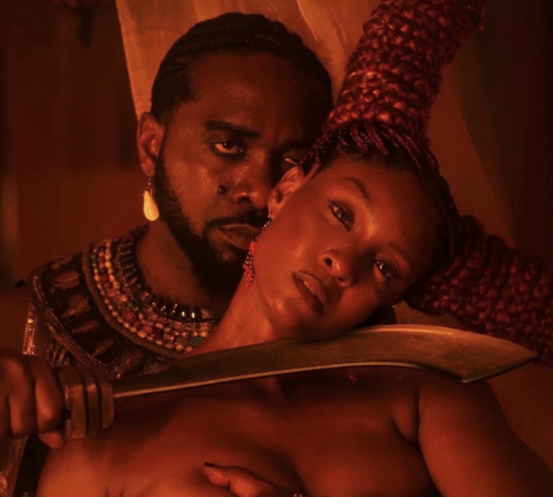 Uzor Arukwe and Osas Ighodaro Niyi locked in an electrifying, high-stakes moment in Akinmolayan’s Colours of Fire