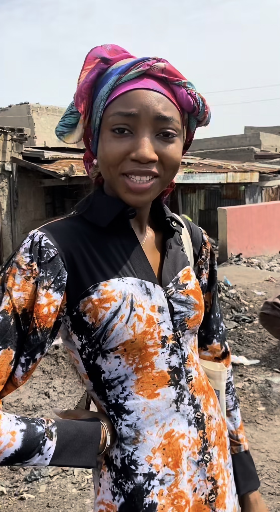 Anita Ukah at the historic Kano Tannery in Northern Nigeria. Picture via Uelle Instagram.