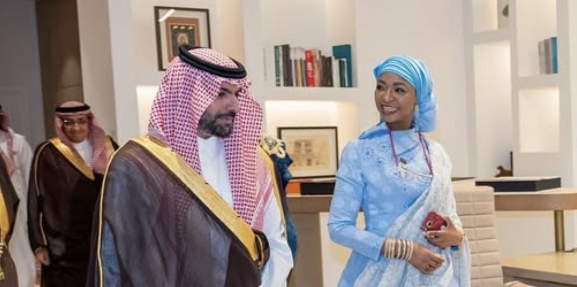 Hannatu Musawa with Saudi Arabia’s Minister of Culture, Prince Bader bin Abdullah bin Farhan