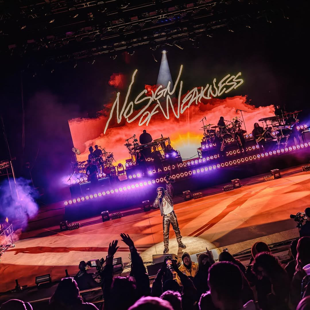 Burna Boy at the Red Rocks Amphitheatre in Colorado, US