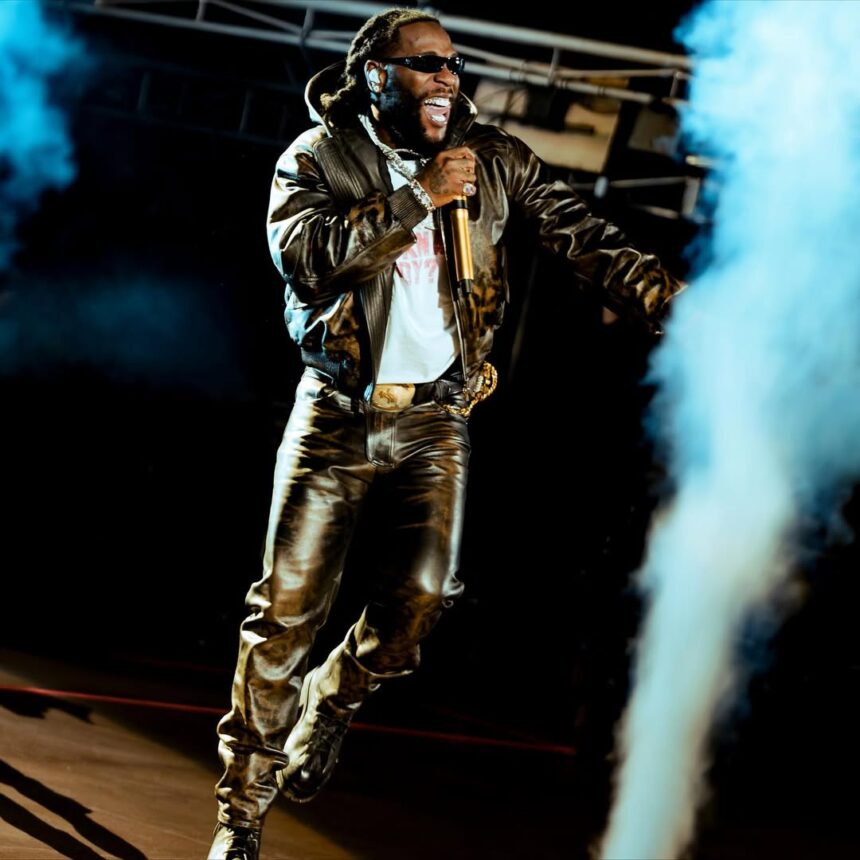 Burna Boy at the Red Rocks Amphitheatre in Colorado, US