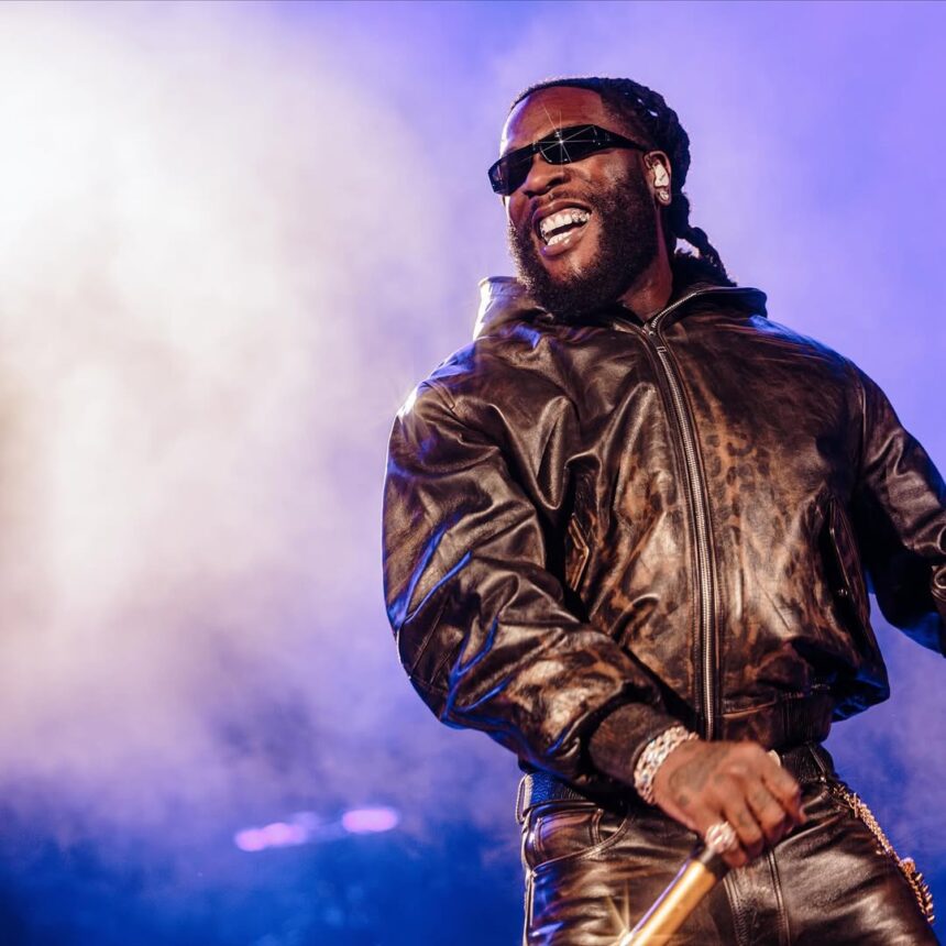 Burna Boy at the Red Rocks Amphitheatre in Colorado, US