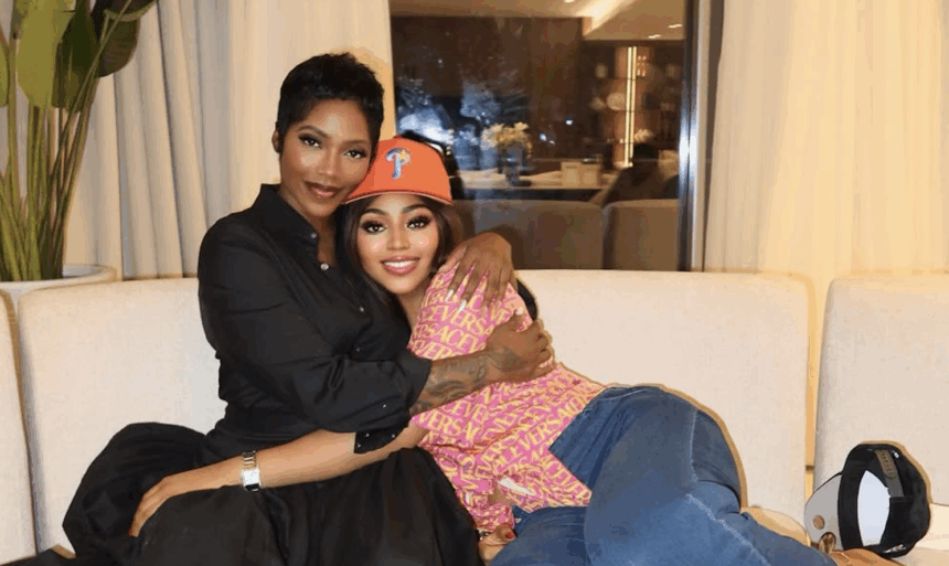 Tiwa Savage and Regina Daniels