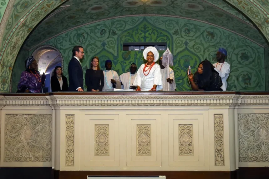 Prince-Heir Philip of Serbia and Yugoslavia and Olori Temitope Enitan-Ogunwusi