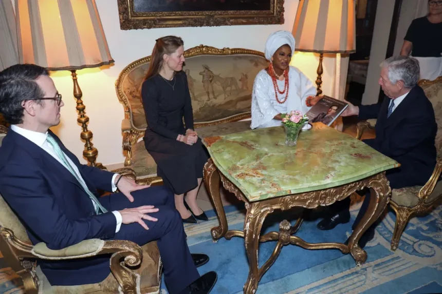 Prince-Heir Philip of Serbia and Yugoslavia and Olori Temitope Enitan-Ogunwusi